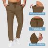 image29quot34quot36quot Inseam Mens Sweatpants with Zipper Pockets Men Joggers Running Workout Athletic Gym Track Tall Pants07dark Brown