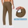 image29quot34quot36quot Inseam Mens Sweatpants with Zipper Pockets Men Joggers Running Workout Athletic Gym Track Tall Pants07dark Brown