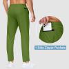 image29quot34quot36quot Inseam Mens Sweatpants with Zipper Pockets Men Joggers Running Workout Athletic Gym Track Tall Pants11army Green