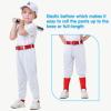 image2T3T4T5T6T Youth Toddler Boys Baseball Pants  Kids Gilrs Tee Ball Softball Football Pants with Belt Loop UPF5001white2 Pk