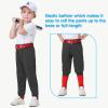 image2T3T4T5T6T Youth Toddler Boys Baseball Pants  Kids Gilrs Tee Ball Softball Football Pants with Belt Loop UPF5003black