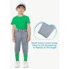 image2T7Years Toddler Baseball Pants  Youth Kids Tee Ball Pants with Belt Loops Little Grils Softball Knicker Pants UPF5007gray Piped Black