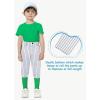 image2T7Years Toddler Baseball Pants  Youth Kids Tee Ball Pants with Belt Loops Little Grils Softball Knicker Pants UPF5008stripedblack
