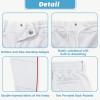 image2T7Years Toddler Baseball Pants  Youth Kids Tee Ball Pants with Belt Loops Little Grils Softball Knicker Pants UPF5014white Piped Red