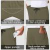 imageMens 30quot 34quot 36quot Cotton Yoga Sweatpants  Athletic Casual Lounge Open Bottom Straight Leg Loose Pants Zipper PocketsArmy Green