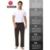 imageMens 30quot 34quot 36quot Cotton Yoga Sweatpants  Athletic Casual Lounge Open Bottom Straight Leg Loose Pants Zipper PocketsBrown