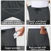 imageMens 30quot 34quot 36quot Cotton Yoga Sweatpants  Athletic Casual Lounge Open Bottom Straight Leg Loose Pants Zipper PocketsDark Grey