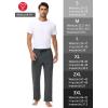 imageMens 30quot 34quot 36quot Cotton Yoga Sweatpants  Athletic Casual Lounge Open Bottom Straight Leg Loose Pants Zipper PocketsDark Grey