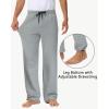 imageMens 30quot 34quot 36quot Cotton Yoga Sweatpants  Athletic Casual Lounge Open Bottom Straight Leg Loose Pants Zipper PocketsGrey
