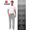 imageMens 30quot 34quot 36quot Cotton Yoga Sweatpants  Athletic Casual Lounge Open Bottom Straight Leg Loose Pants Zipper PocketsGrey