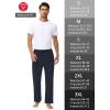 imageMens 30quot 34quot 36quot Cotton Yoga Sweatpants  Athletic Casual Lounge Open Bottom Straight Leg Loose Pants Zipper PocketsNavy
