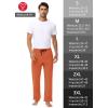 imageMens 30quot 34quot 36quot Cotton Yoga Sweatpants  Athletic Casual Lounge Open Bottom Straight Leg Loose Pants Zipper PocketsOrange