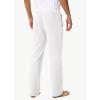 imageMens 30quot 34quot 36quot Cotton Yoga Sweatpants  Athletic Casual Lounge Open Bottom Straight Leg Loose Pants Zipper PocketsPure White