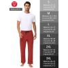 imageMens 30quot 34quot 36quot Cotton Yoga Sweatpants  Athletic Casual Lounge Open Bottom Straight Leg Loose Pants Zipper PocketsRed