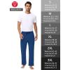 imageMens 30quot 34quot 36quot Cotton Yoga Sweatpants  Athletic Casual Lounge Open Bottom Straight Leg Loose Pants Zipper PocketsRoyal Blue