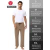 imageMens 30quot 34quot 36quot Cotton Yoga Sweatpants  Athletic Casual Lounge Open Bottom Straight Leg Loose Pants Zipper PocketsTan