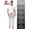 imageMens 30quot 34quot 36quot Cotton Yoga Sweatpants  Athletic Casual Lounge Open Bottom Straight Leg Loose Pants Zipper PocketsWhite Grey