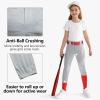 imageYouth Girls Utility Softball Pants  Low Rise 34 Length Knicker Style Tapered Leg Kids Baseball Pants DualLayer KneeLight Grey