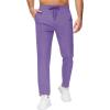 image29quot34quot36quot Inseam Mens Sweatpants with Zipper Pockets Men Joggers Running Workout Athletic Gym Track Tall Pants08purple