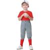 image2T3T4T5T6T Youth Toddler Boys Baseball Pants  Kids Gilrs Tee Ball Softball Football Pants with Belt Loop UPF5007gray Piped