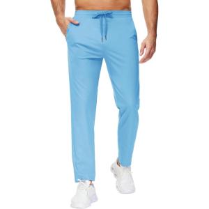 image29quot34quot36quot Inseam Mens Sweatpants with Zipper Pockets Men Joggers Running Workout Athletic Gym Track Tall Pants09sky Blue