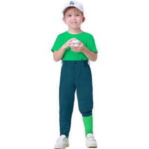 image2T7Years Toddler Baseball Pants  Youth Kids Tee Ball Pants with Belt Loops Little Grils Softball Knicker Pants UPF5005navy Blue