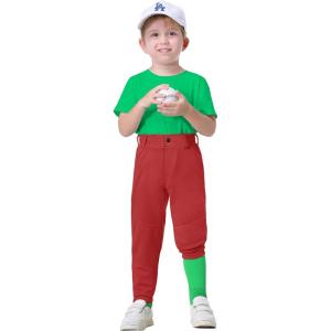 image2T7Years Toddler Baseball Pants  Youth Kids Tee Ball Pants with Belt Loops Little Grils Softball Knicker Pants UPF5009dark Red