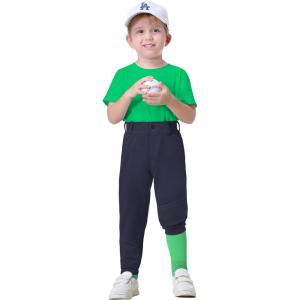 image2T7Years Toddler Baseball Pants  Youth Kids Tee Ball Pants with Belt Loops Little Grils Softball Knicker Pants UPF5010deep Blue