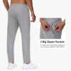 imageMens 30quot32quot34quot36quot Inseam Tall Sweatpants with Zipper Pockets Stretch Long Joggers Athletic Workout Track Pants Men03grey