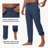 imageMens 30quot32quot34quot36quot Inseam Tall Sweatpants with Zipper Pockets Stretch Long Joggers Athletic Workout Track Pants Men05navy