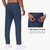 imageMens 30quot32quot34quot36quot Inseam Tall Sweatpants with Zipper Pockets Stretch Long Joggers Athletic Workout Track Pants Men05navy
