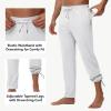 imageMens 30quot32quot34quot36quot Inseam Tall Sweatpants with Zipper Pockets Stretch Long Joggers Athletic Workout Track Pants Men06white