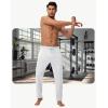 imageMens 30quot32quot34quot36quot Inseam Tall Sweatpants with Zipper Pockets Stretch Long Joggers Athletic Workout Track Pants Men06white