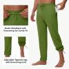 imageMens 30quot32quot34quot36quot Inseam Tall Sweatpants with Zipper Pockets Stretch Long Joggers Athletic Workout Track Pants Men08army Green