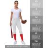 imageWomens Adult Utility Tweeners Softball Pants  Woman Low Rise 34 Tapered Leg Track Pants DualLayer Knee Youth Girls01white