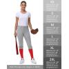 imageWomens Adult Utility Tweeners Softball Pants  Woman Low Rise 34 Tapered Leg Track Pants DualLayer Knee Youth Girls03light Grey