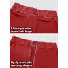 imageWomens Adult Utility Tweeners Softball Pants  Woman Low Rise 34 Tapered Leg Track Pants DualLayer Knee Youth Girls05red