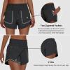 imageWomens High Waisted Athletic Shorts 4quot High Rise Running Workout Gym Quick Dry Tummy Control Short with Zipper Pockets01black