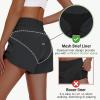 imageWomens High Waisted Athletic Shorts 4quot High Rise Running Workout Gym Quick Dry Tummy Control Short with Zipper Pockets01black
