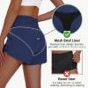 imageWomens High Waisted Athletic Shorts 4quot High Rise Running Workout Gym Quick Dry Tummy Control Short with Zipper Pockets03blue