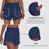 imageWomens High Waisted Athletic Shorts 4quot High Rise Running Workout Gym Quick Dry Tummy Control Short with Zipper Pockets03blue