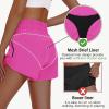 imageWomens High Waisted Athletic Shorts 4quot High Rise Running Workout Gym Quick Dry Tummy Control Short with Zipper Pockets06hibiscus Purple