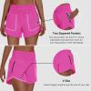 imageWomens High Waisted Athletic Shorts 4quot High Rise Running Workout Gym Quick Dry Tummy Control Short with Zipper Pockets06hibiscus Purple