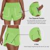 imageWomens High Waisted Athletic Shorts 4quot High Rise Running Workout Gym Quick Dry Tummy Control Short with Zipper Pockets08green Glow
