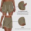 imageWomens High Waisted Athletic Shorts 4quot High Rise Running Workout Gym Quick Dry Tummy Control Short with Zipper PocketsKhaki