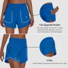imageWomens High Waisted Athletic Shorts 4quot High Rise Running Workout Gym Quick Dry Tummy Control Short with Zipper PocketsRoyal Blue