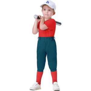 image2T3T4T5T to Youth Toddler Boys Knicker Baseball Pants Kids Gilrs Softball Tball Tee Ball Pant Belt Loops Side PipedNavy