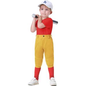 image2T3T4T5T to Youth Toddler Boys Knicker Baseball Pants Kids Gilrs Softball Tball Tee Ball Pant Belt Loops Side PipedYellow