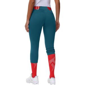imageWomens Adult Utility Tweeners Softball Pants  Woman Low Rise 34 Tapered Leg Track Pants DualLayer Knee Youth Girls07navy Blue