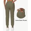 image29quot32quot34quot Inseam Womens Tall Sweatpants Cotton Joggers with Zipper Pockets Lounge Sweat Running Yoga Gym PantsArmy Green